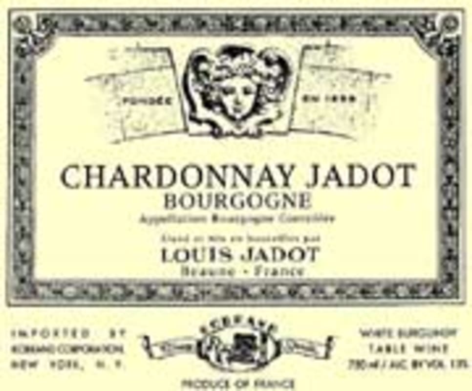 Louis Jadot Bourgogne Chardonnay 2001 Front Label