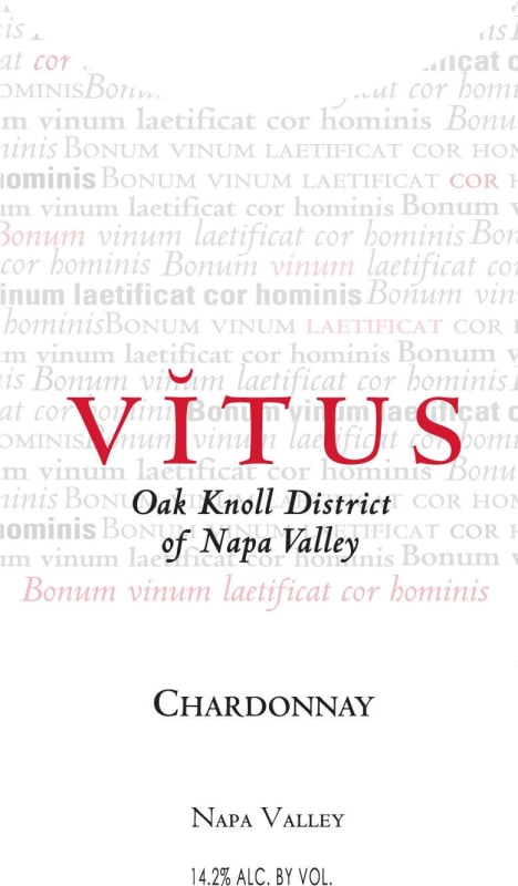 Vitus Chardonnay 2012 Front Label