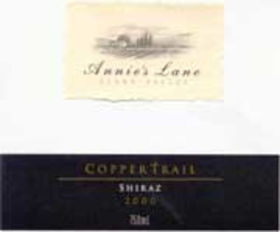 Annie's Lane Copper Trail Shiraz 2000 Front Label