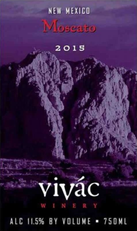 Vivac Winery Moscato 2015 Front Label
