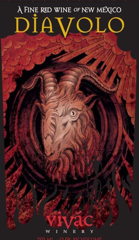 Vivac Winery Diavolo Red 2013 Front Label