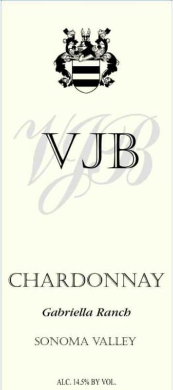 VJB Vineyard & Cellars Gabriella Ranch Chardonnay 2010 Front Label