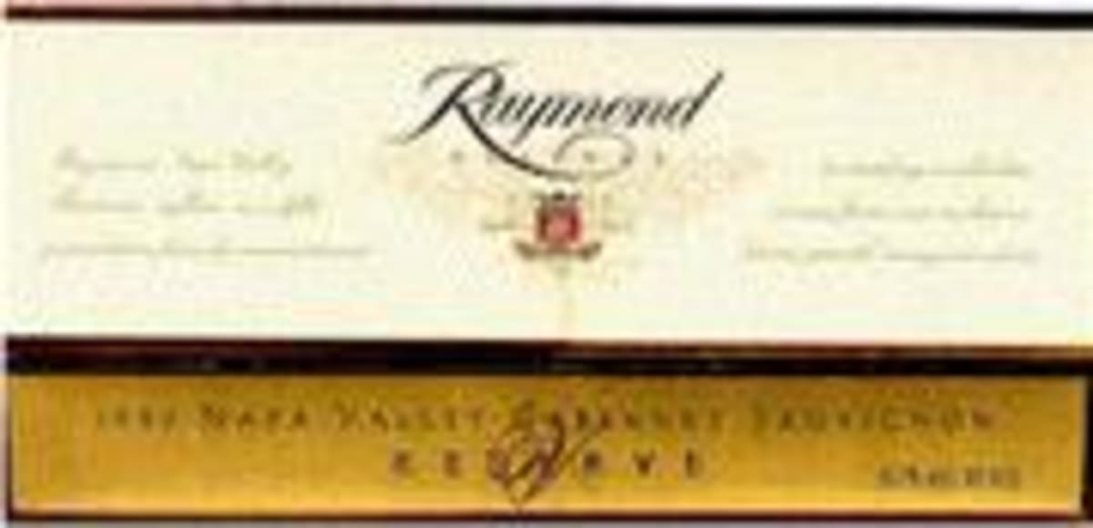 Raymond Reserve Selection Cabernet Sauvignon 2000 Front Label