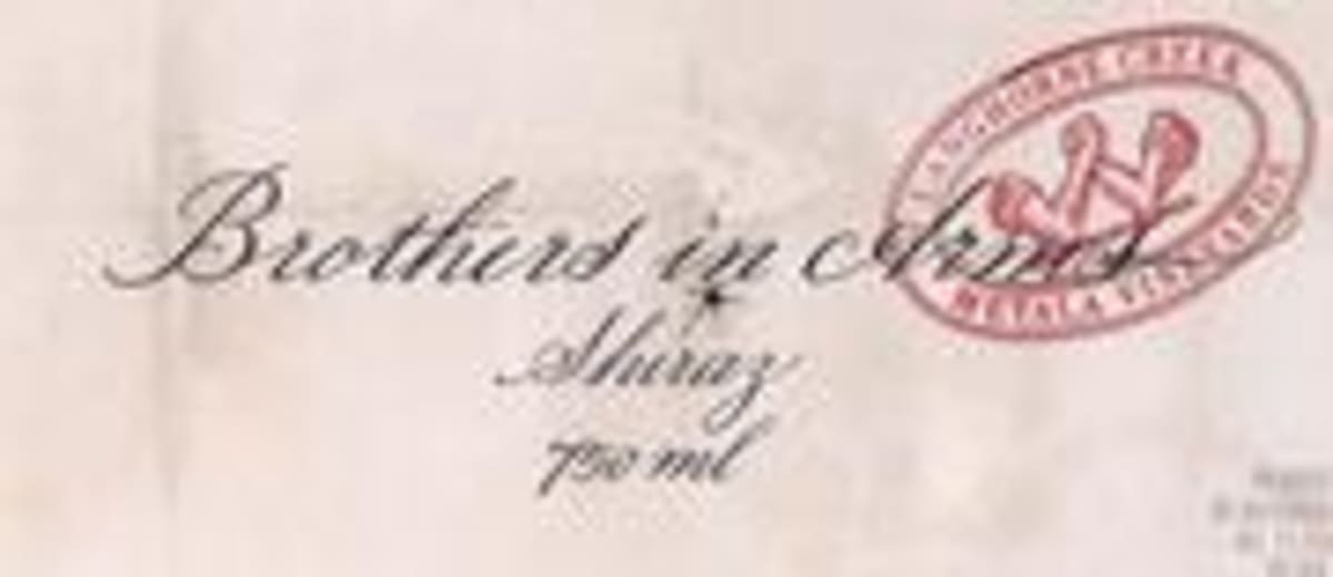Brothers in Arms No. 6 Langhorne Creek Shiraz 2001 Front Label