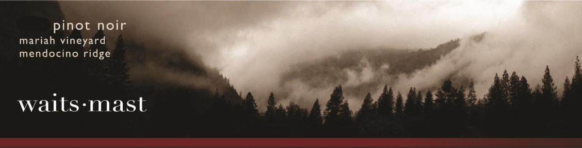Waits-Mast Family Cellars Mariah Vineyard Pinot Noir 2013 Front Label