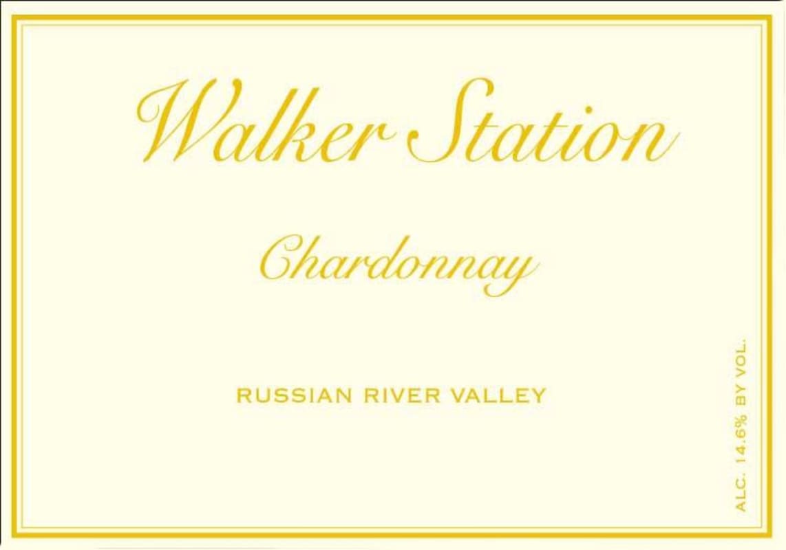 Walker Station Vineyards Chardonnay 2013 Front Label