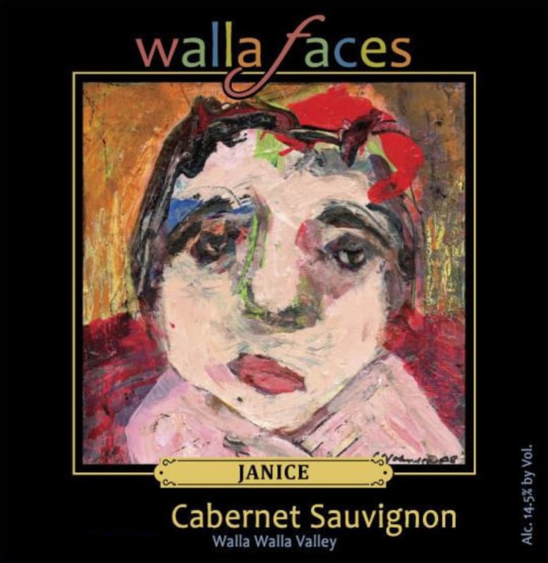 Walla Faces Janice Cabernet Sauvignon 2012 Front Label
