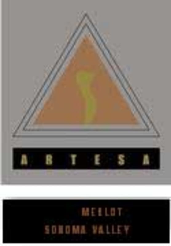 Artesa Sonoma Merlot 2000 Front Label
