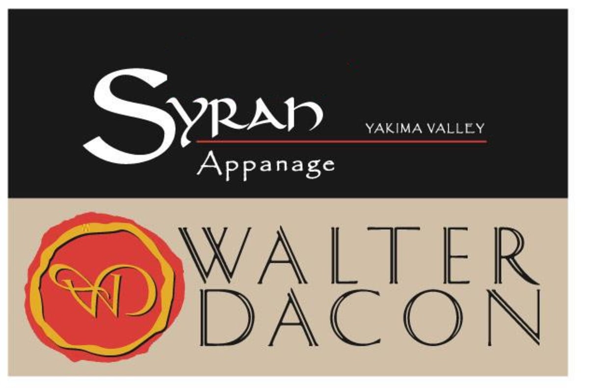 Walter Dacon Wines Appanage Boushey Vineyard Syrah 2007 Front Label