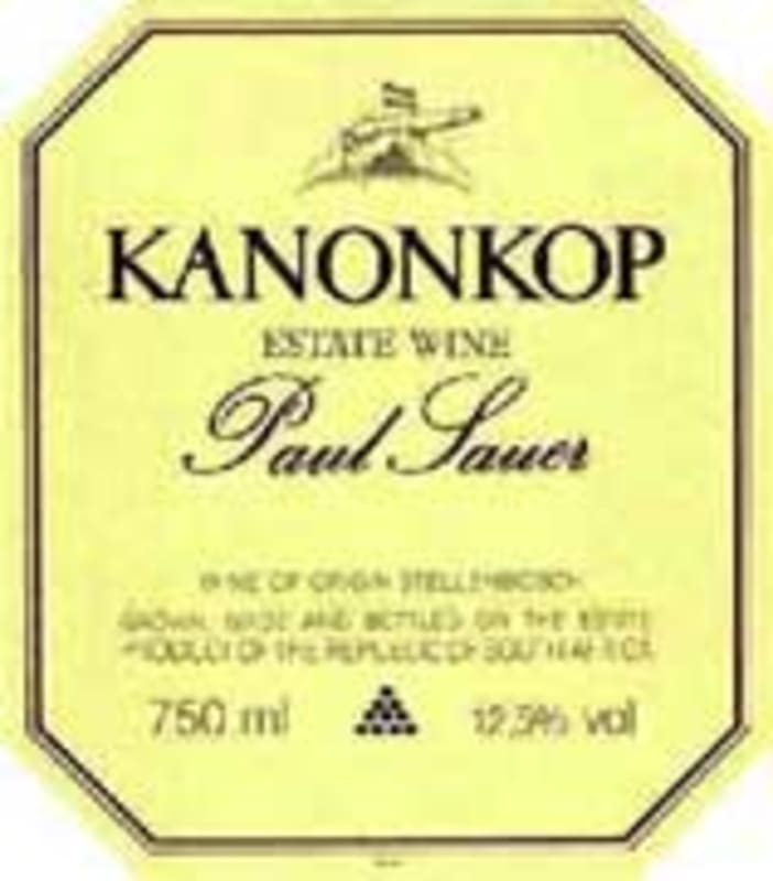 Kanonkop Paul Sauer Red Blend 2000 Front Label