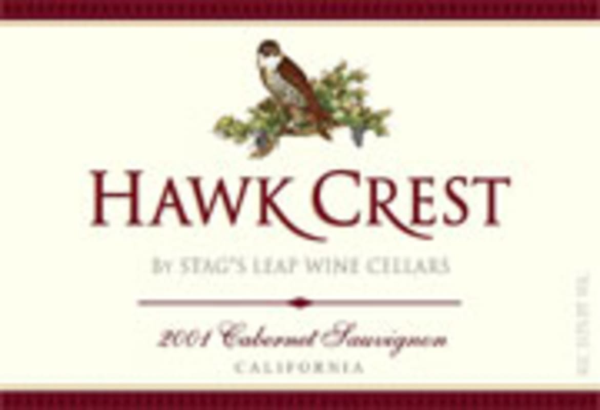 Hawk Crest Cabernet Sauvignon 2001 Front Label