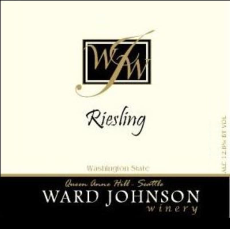 Ward Johnson Winery Riesling 2014 Front Label