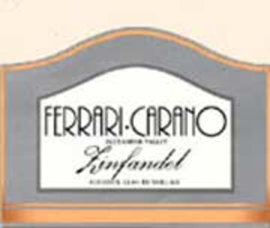 Ferrari-Carano Dry Creek Zinfandel 2001 Front Label