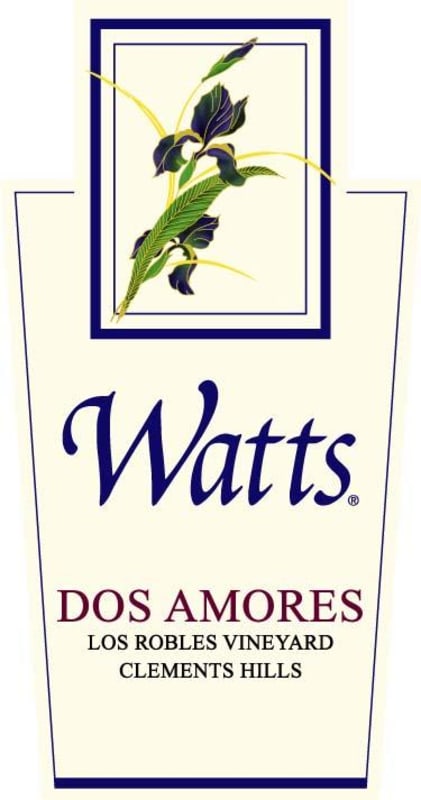 Watts Winery Dos Amores 2010 Front Label