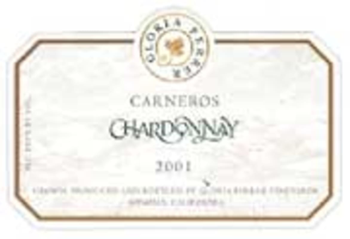 Gloria Ferrer Carneros Chardonnay 2001 Front Label