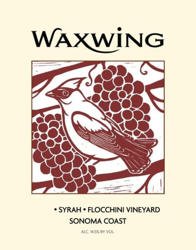 Waxwing Wines Flocchini Vineyard Syrah 2009 Front Label