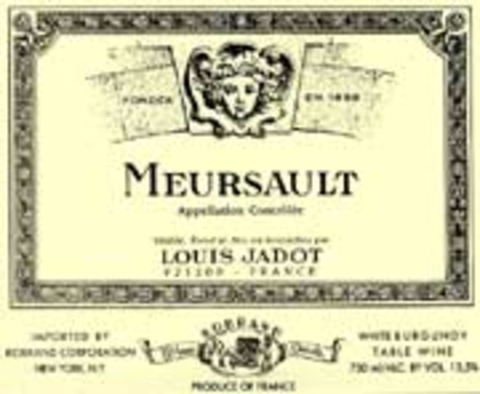 Louis Jadot Meursault 2001 Front Label