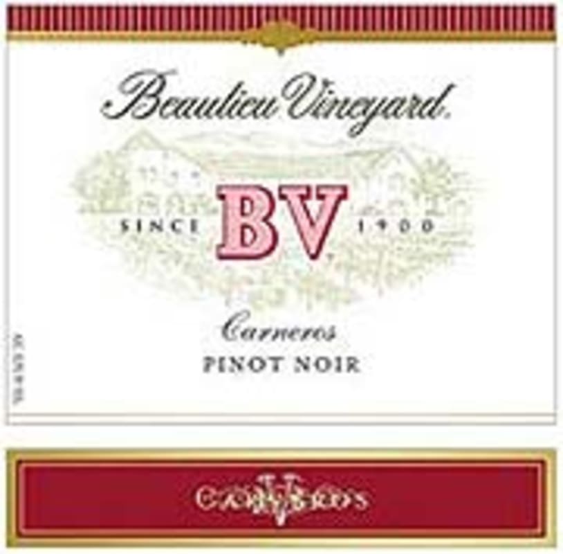 Beaulieu Vineyard Carneros Pinot Noir 2002 Front Label