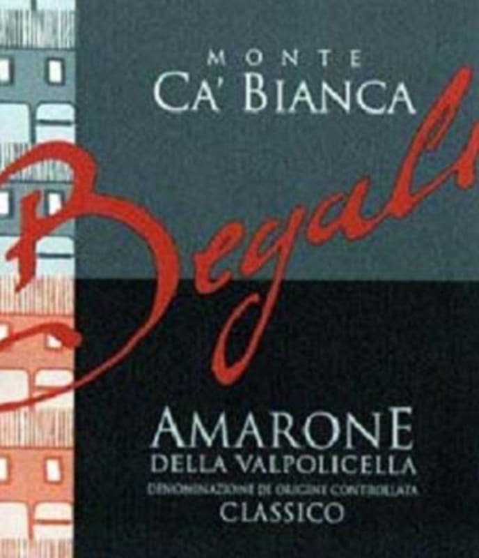 Begali Amarone della Valpolicella Classico Monte Ca' Bianca 2010 Front Label