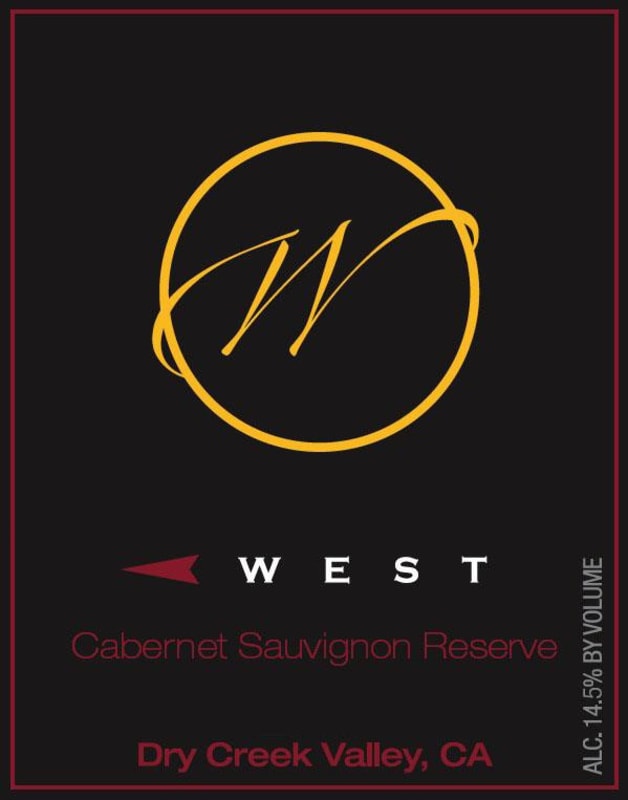 West Wines Reserve Cabernet Sauvignon 2009 Front Label