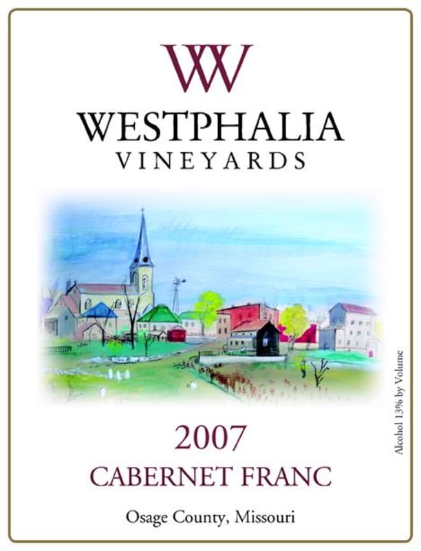 Westphalia Vineyards Cabernet Franc 2007 Front Label