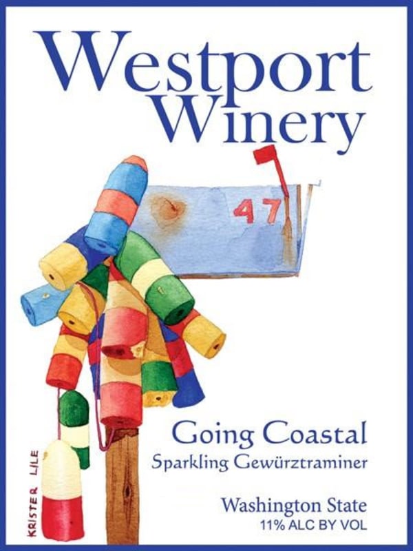 Westport Winery Going Coastal Sparkling Gewurztraminer 2011 Front Label
