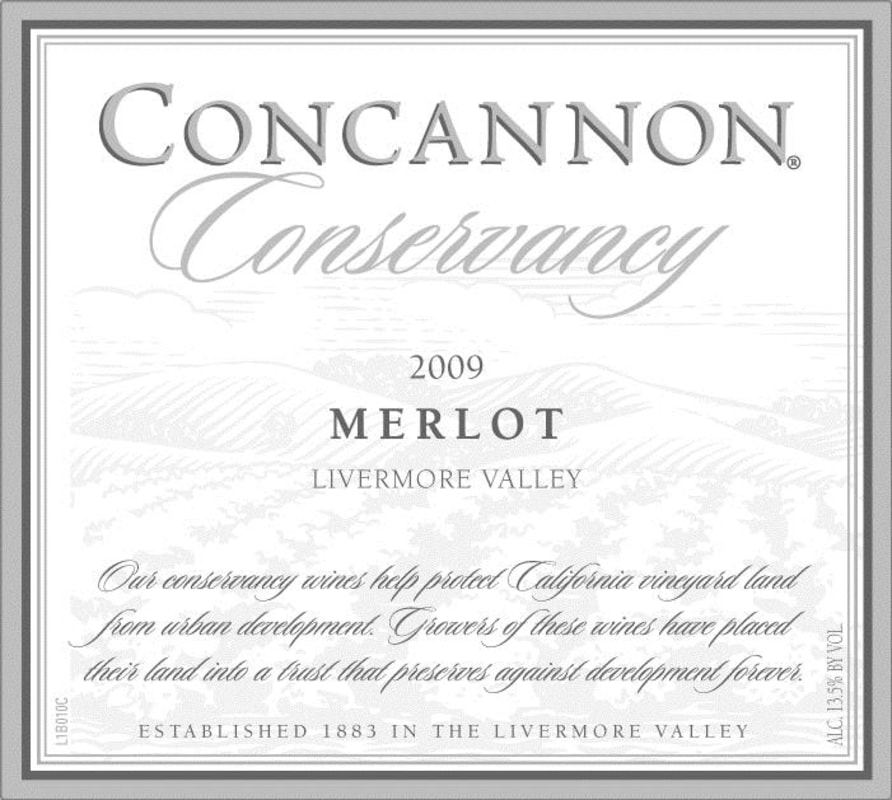 Concannon Conservancy Merlot 2009 Front Label