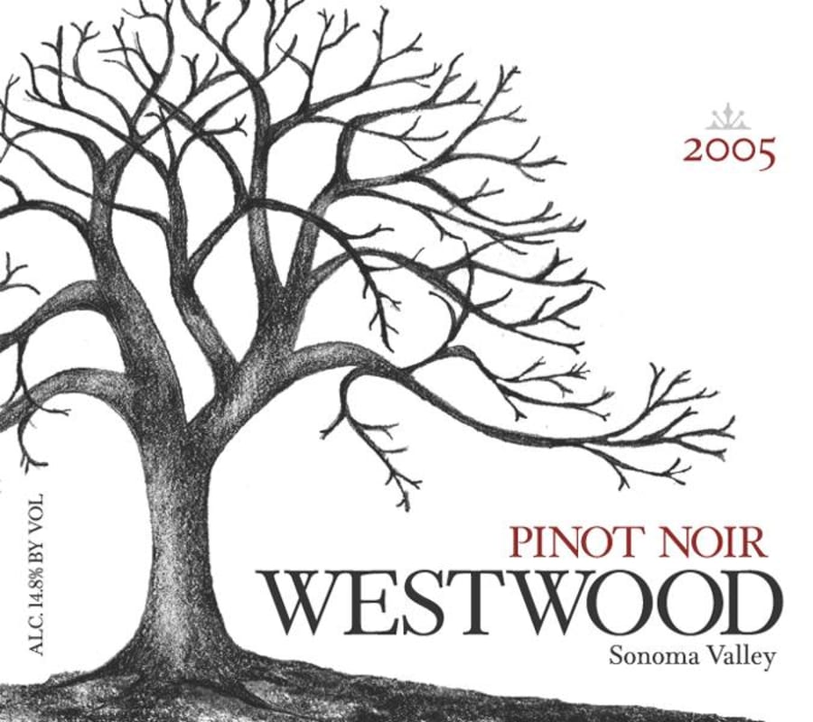 Westwood Winery Pinot Noir 2005 Front Label