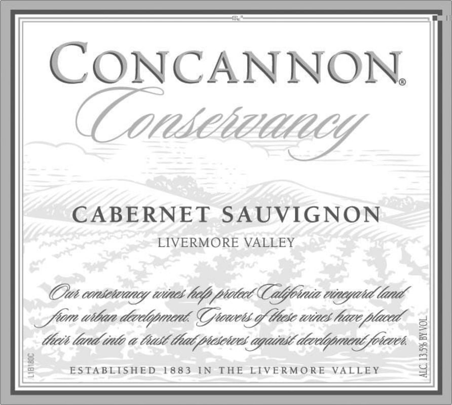 Concannon Conservancy Cabernet Sauvignon 2013 Front Label