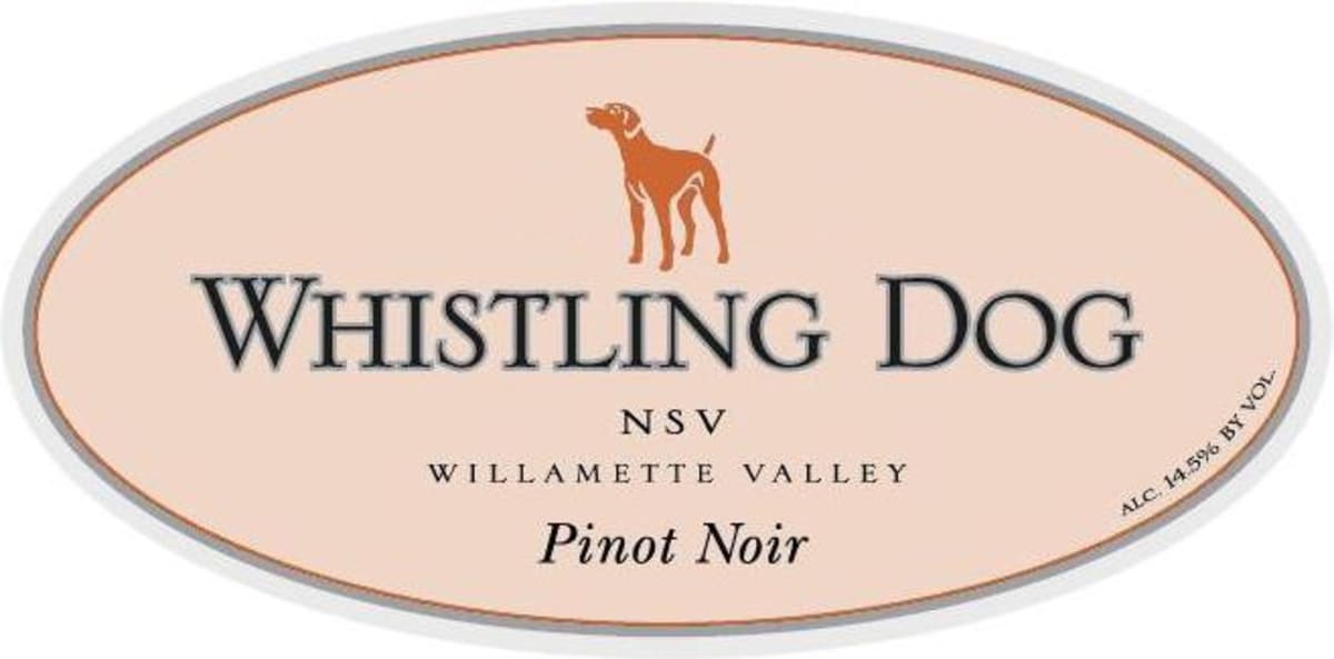 Whistling Dog Cellars NSV Pinot Noir 2008 Front Label