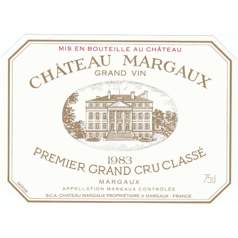 Chateau Margaux 1983 Front Label