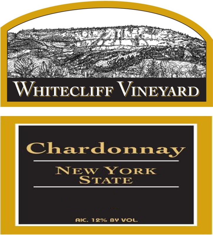 Whitecliff Vineyard & Winery Chardonnay 2015 Front Label