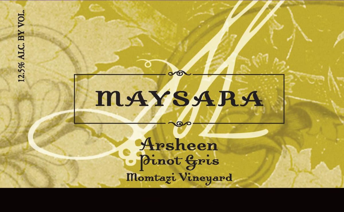 Maysara Arsheen Pinot Gris 2015 Front Label