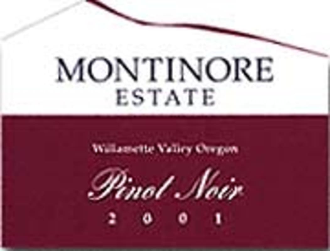 Montinore Estate Pinot Noir 2001 Front Label