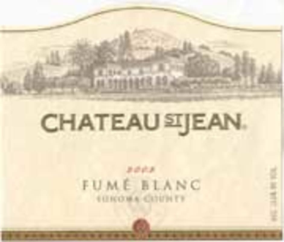 Chateau St. Jean Fume Blanc 2002 Front Label