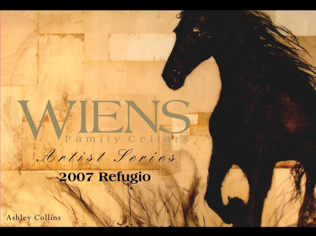 Wiens Cellars Artist Series Refugio 2007 Front Label