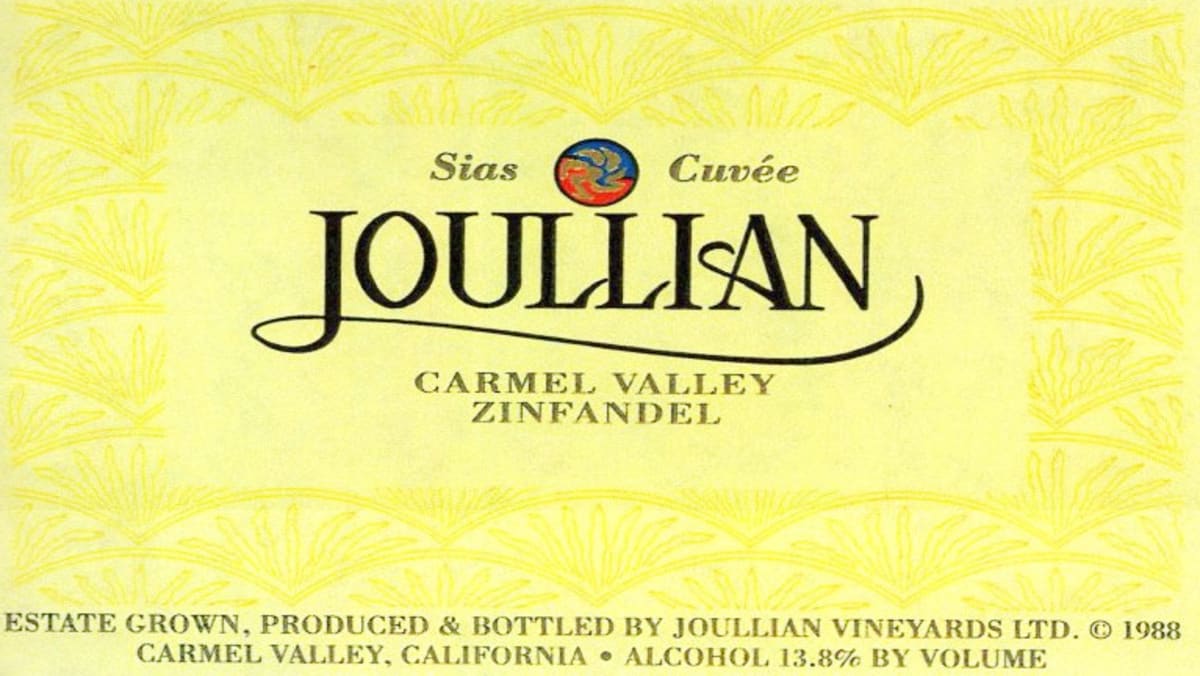 Joullian Sias Cuvee Zinfandel 2014 Front Label