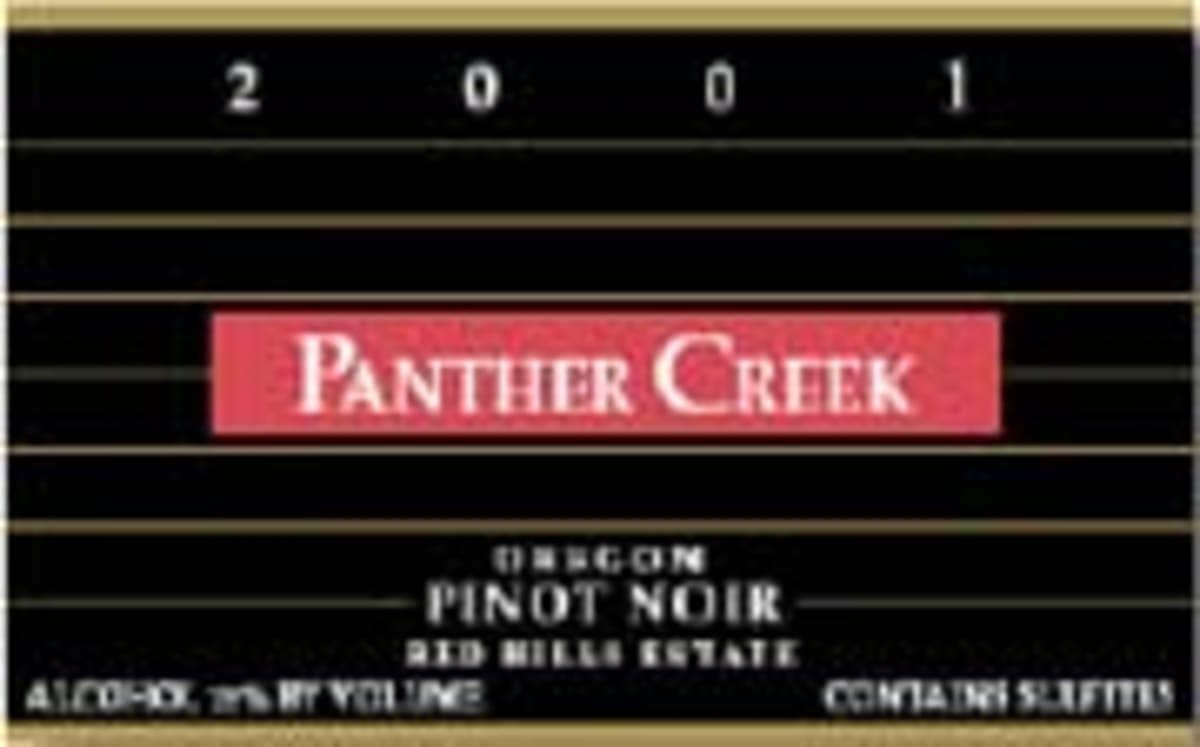 Panther Creek Shea Vineyard Pinot Noir 2001 Front Label