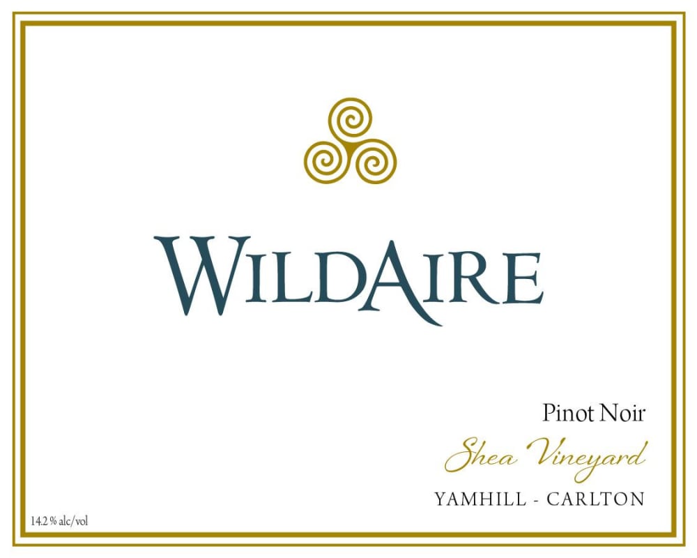 WildAire Shea Vineyard Pinot Noir 2013 Front Label