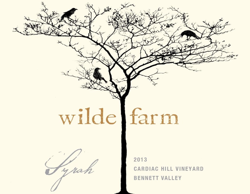 Wilde Farm Cardiac Hill Vineyard Syrah 2013 Front Label