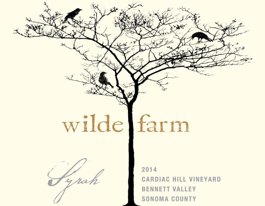Wilde Farm Cardiac Hill Vineyard Syrah 2014 Front Label