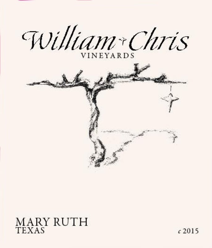 William Chris Vineyards Mary Ruth 2015 Front Label