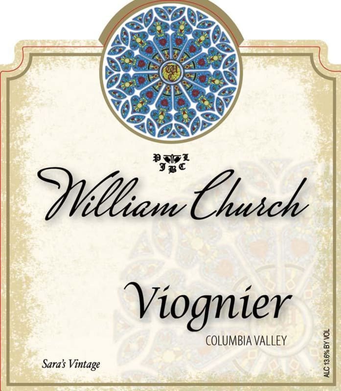 William Church Winery Viognier 2015 Front Label
