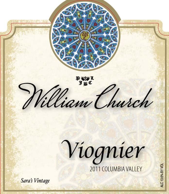 William Church Winery Viognier 2011 Front Label