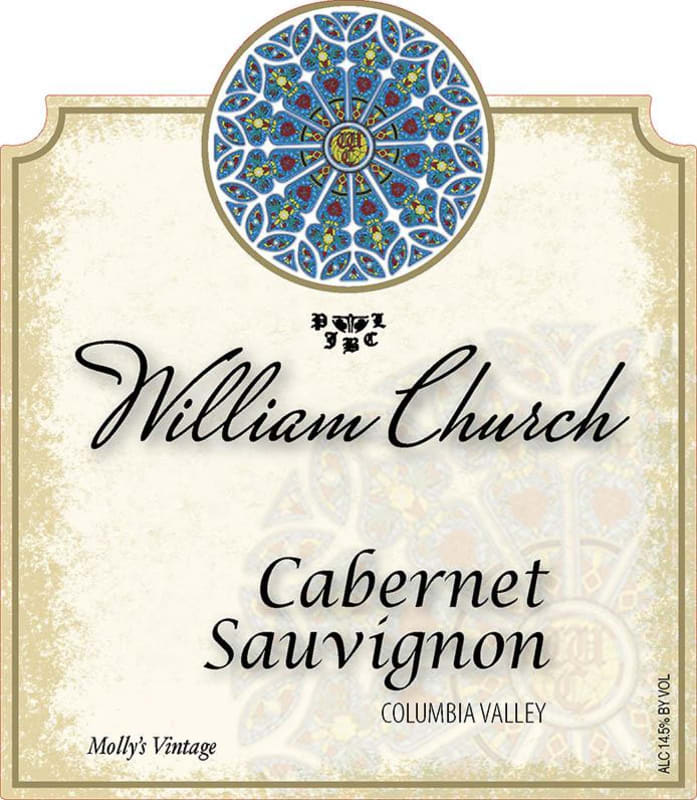 William Church Winery Cabernet Sauvignon 2012 Front Label