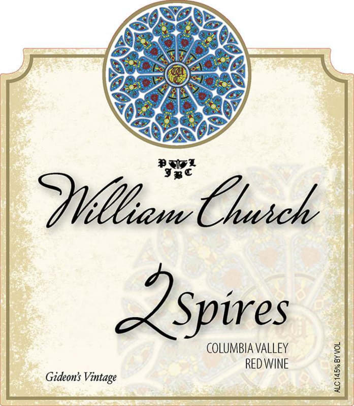 William Church Winery 2 Spires 2011 Front Label