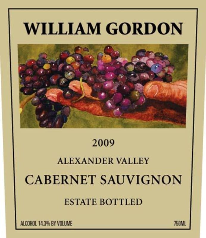 William Gordon Winery Cabernet Cabernet 2009 Front Label