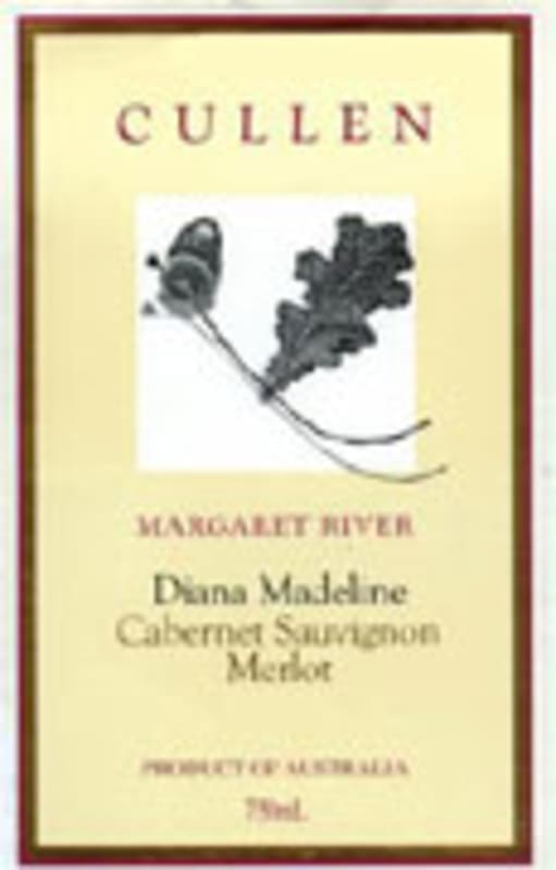 Cullen Diana Madeline 2001 Front Label