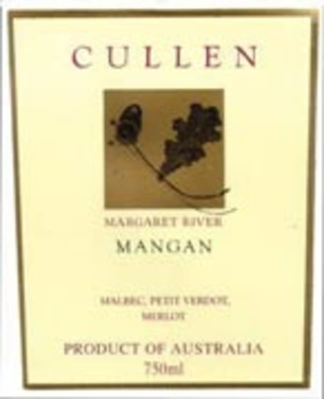 Cullen Mangan 2002 Front Label