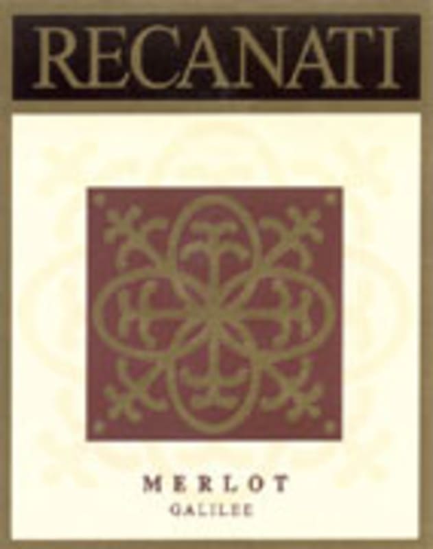 Recanati Upper Galilee Merlot (OU Kosher) 2001 Front Label